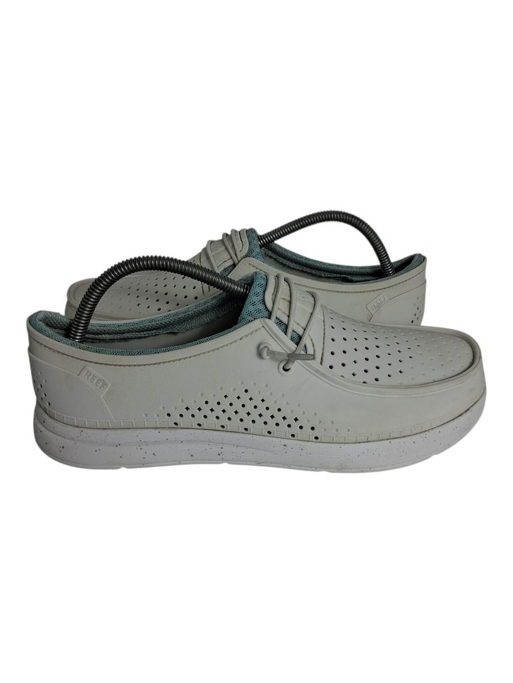 Reef Water Coast Shoes Womens 10 White Slip On Loafers Waterproof Beach Comfort